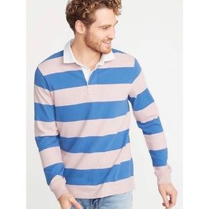 Old Navy Rugby Bold Stripe Thick-Knit Jersey Long Sleeve
